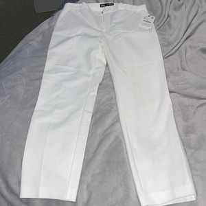Zara white capri pants